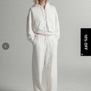 Elwood BABYDOLL CROP ZIP HOODIE